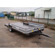 Remorque surbaissée RP7 idéale pour mini pelles et tracteurs