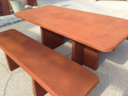 Table pique nique béton Buseu en béton avec ciment blanc ou gris Green Seal - 1900 x 1927 x 720 cm_1