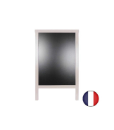 Chevalet stop trottoir bois - Dimensions 90 x 55 cm - Référence : LSTF49IV_1