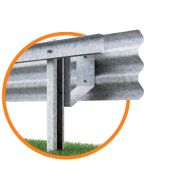 H2-W4 3 ondes - Glissière de sécurité - Marcegaglia Buildtech - Hauteur hors sol : 900 mm - Acier galvanisé_1