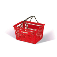 Panier libre service 22L - rouge - plastique_1