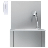 Vidaxl lavabo de lavage avec robinet et distributeur de savon inox 51114_1