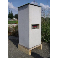 Borne en béton de distribution d'énergie pour aires d'accueil - MINI MANOL - configuration sur-mesure_1