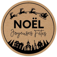 Etiquette cadeau adhésive 