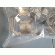 Lot de 6 pinces / clamps inox pour plate-forme d'agitation - Erlenmeyer de 300 ml_1