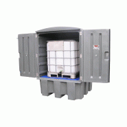 Armoire de rétention PEHD pour cuve 1000 L + Caillebotis PE - Avec Ventilation_1