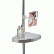Étagère de bain / douche premium télescopique sol-plafond, chromé - Aluminium inoxydable - WENKO_1