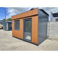 Module bureau préfabriqué 10 m² - isolation renforcée, chauffage inclus, porte vitrée aluminium, fenêtre oscillo-battante_1