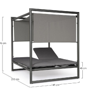 Daybed Konnor anthracite CX23 149 x 213 x 196 cm_1