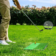 FORB Filet de Chipping Pour l'Entraînement de Golf - Filet de Chip Pop-Up - Taille 60cm - Matériaux de haute qualité - Poteau en fibre de verre - 4x piquets d'ancrage en acier_1