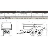 BT 18/25 - Benne terrassière Gourdon - CU : 20 000 kg sur route et 25 000 kg sur chantier - Fond HARDOX 450 - Châssis acier HLE PRS_1