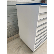 Meuble d'occasion de laboratoire avec tiroirs - ATEX - 9 tiroirs sur pieds métal - P21081148_1