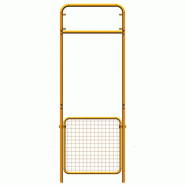 Barrière modulaire en acier - extension longueur 200mm - mâle/femelle - Portique hauteur 2.20  ou2.5 M avec panneau galva + jaune_1