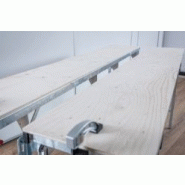 Table de sciage - Structure en acier galvanisé - Plan de travail en bois contreplaqué - 700 x 1780 mm - Charge admissible 200 kg_1