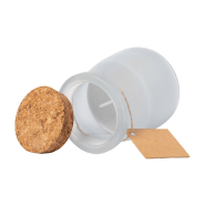 Bougie parfumée vanille - pot en verre - couleur blanche - 146g_1