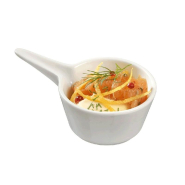 Casserole Eskoffié céramique 40ml blanc - par 144_1