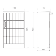 Consigne intelligente multispace conciergerie - 27 casiers sans branchement électrique ni internet_1