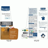 Entretien brillant 2 en 1 - tous parquets et sols stratifiés - 1L STARWAX - non glissant et riche en cires_1