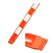 Lisse fixe pour cônes - léger, robuste, en polyéthylène vierge 100 % recyclable - bande réfléchissante classe 1_1