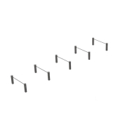 Station saut de haies en acier inoxydable - 5 haies - Référence SHM5 - Conforme NF EN 16630 : 2015_1