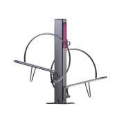 Support et borne de recharge extérieure - 2 vélos face à face - Velec Face - Prises étanches IP55 et sécurisation multi-points_1