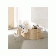 Banque d'accueil OBADE - Accueil PMR - 2 modules 90° avec tablette en verre - Fabricant CLEN_1