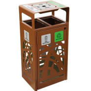 Corbeille de Tri Anti-Nuisibles 2 x 60L - Planche Stickers OFFERTE - CYBEL - Référence 59353 - Fabrication Française_2