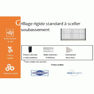 Grillage rigide standard à sceller avec soubassement - 1230_1