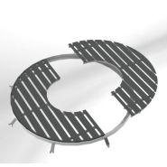 Grille d'arbre ronde autoportante en acier - Série trafic ERA - Résistance 3,5 T - Diamètre 1320 mm_1