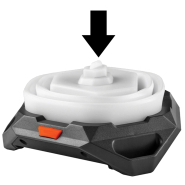 Lanterne LED rétractable - Lumière blanche et rouge - Jusqu'à 1000 lm - Rechargeable par USB - 1003BG_1