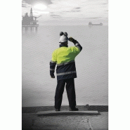 Parka de protection haute visibilité - polyester/fibres antistatiques enduit PU - Komodo2HV - Classe 2 avec veste amovible_1