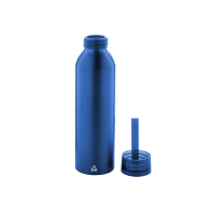 Gourde de sport - aluminium recyclé - 600 ml - avec couvercle assorti et sangle en silicone_1