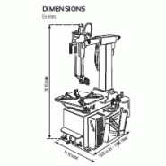 As944llw - monte/demonte-pneus automatique provac avec blocage exterieur de 10 à 24_1