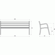 BANC EXTÉRIEUR EN MÉTAL ALOES_1