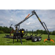 BMF 10T2 - Remorque forestière double poutre - Capacité 10 tonnes - Design innovant_1