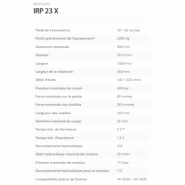 Broyeurs IRP 23 X - Indeco ind. Spa - Vérin hydraulique - Rotation hydraulique 360° - Dents interchangeables_1