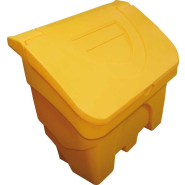 Coffre à sel ou sable en polyéthylène traité anti U.V - Capacité 200L - CS200J/ECO - Jaune - Résistant et léger_1