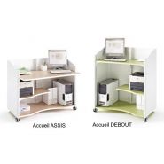 Comptoir mobile pour accueil debout ou assis