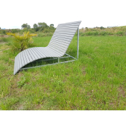 Bain de soleil 2 places - 100% recyclé - Dim. 150x164x115 cm - PolyAl imputrescible et sans entretien_1