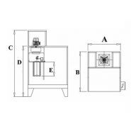 Cabine de pulvérisation de poudre ZKM-3 - acier époxy compact - récupération et nettoyage facile_1