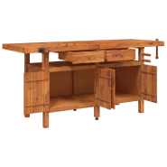 Vidaxl établi avec tiroirs et étaux 192x62x83 cm bois massif d'acacia 153326_1