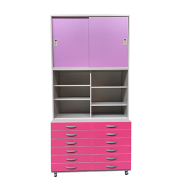 Bahut 12 tiroirs 1200 x 750 x 850 mm - Réf TRCB 7322 - BIOLAB - Meuble de laboratoire robuste et modulable_1