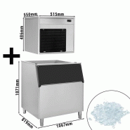 Machine à paillettes de glace - 220 kg/24h avec bac à glaçons de 350 kg_1