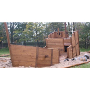 Structure de jeu bateau en robinier - Alveth 8038424 - Hags - Pour enfants 3 à 12 ans - 13200x3800x4600 mm_1