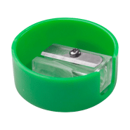 Taille-crayon rond en plastique - couleur verte - 4.6 gr_1