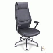 Fauteuil Manager Tery - ACT' - cuir noir_1