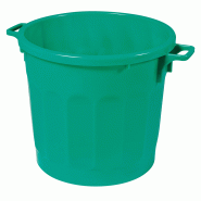 Poubelle ronde tri sélectif 75L Gilac - Vert_1