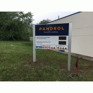 Panneau de consignes de sécurité avec écran LED personnalisable