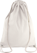 Sac à dos en coton avec cordelettes - Réf: KI0125 - Conscious Collection - Kimood_1