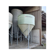 Silo d'aliment d'élevage incolore à ouverture totale - Capacité 9 à 16m3 - Ø2325_1